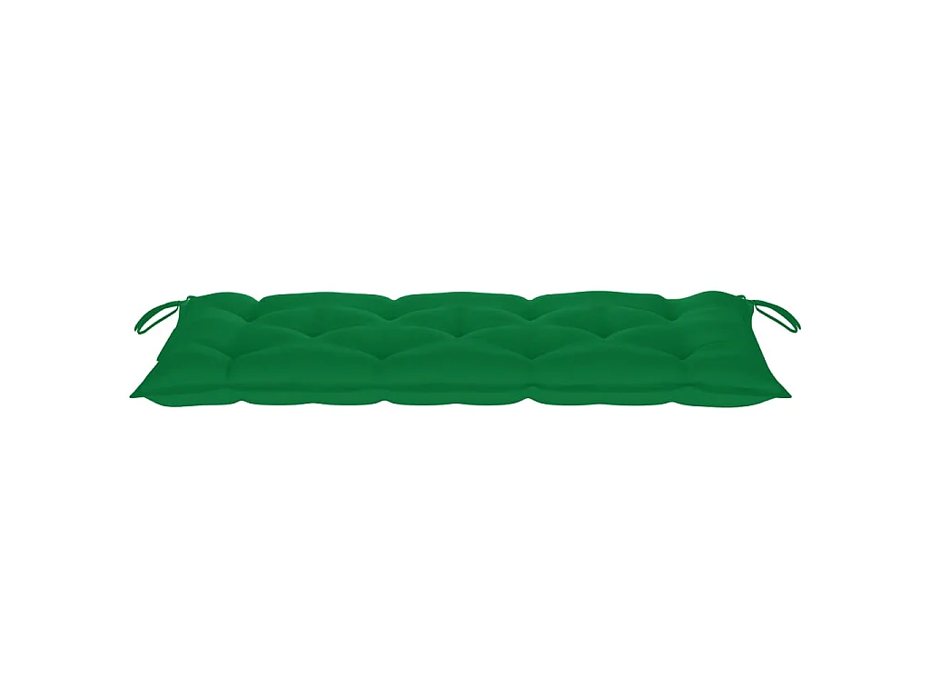 Banc de jardin pliable avec coussin 118 cm Bambou