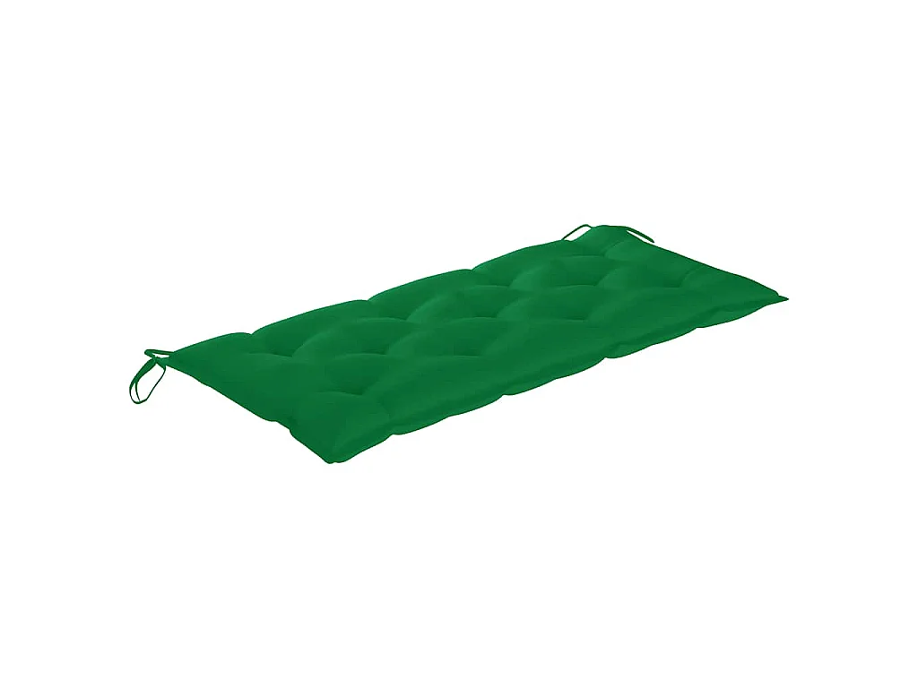 Banc de jardin pliable avec coussin 118 cm Bambou