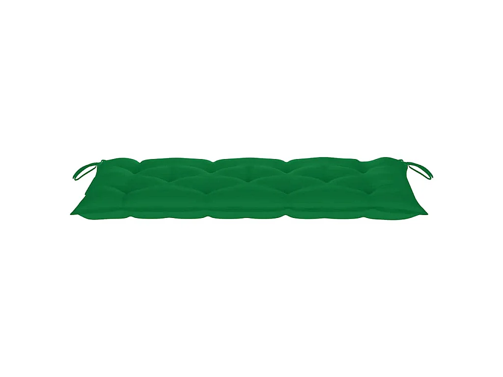 Banc de jardin pliable avec coussin 118 cm Bambou
