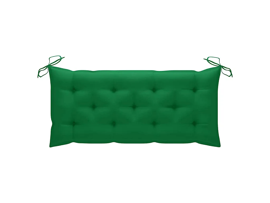 Banc de jardin pliable avec coussin 118 cm Bambou