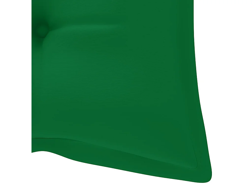 Banc de jardin pliable avec coussin 118 cm Bambou
