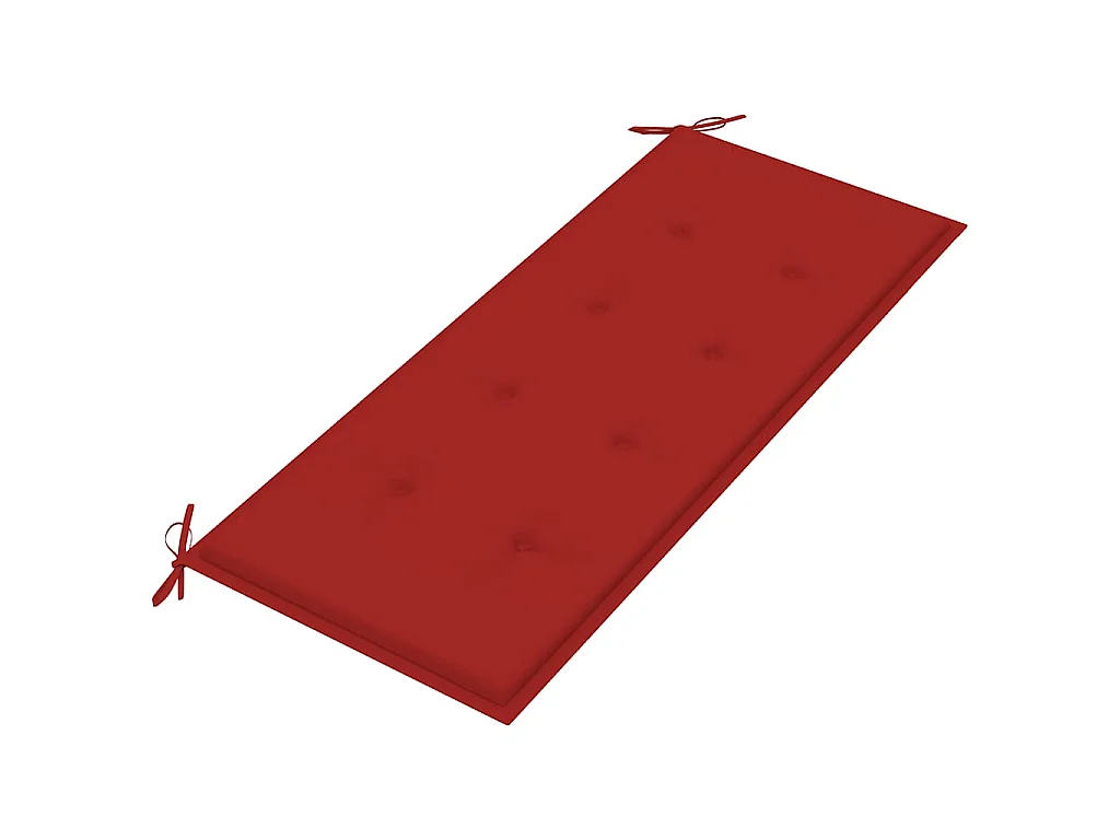 Panca da Giardino Pieghevole con Cuscino 118 cm in Bambù