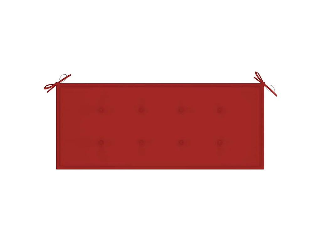 Panca da Giardino Pieghevole con Cuscino 118 cm in Bambù