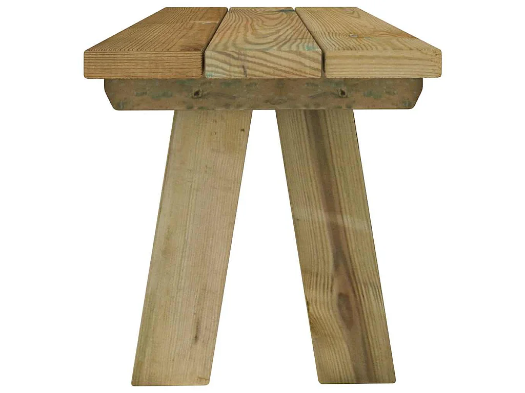 Banc de jardin 110 cm bois de pin massif imprégné