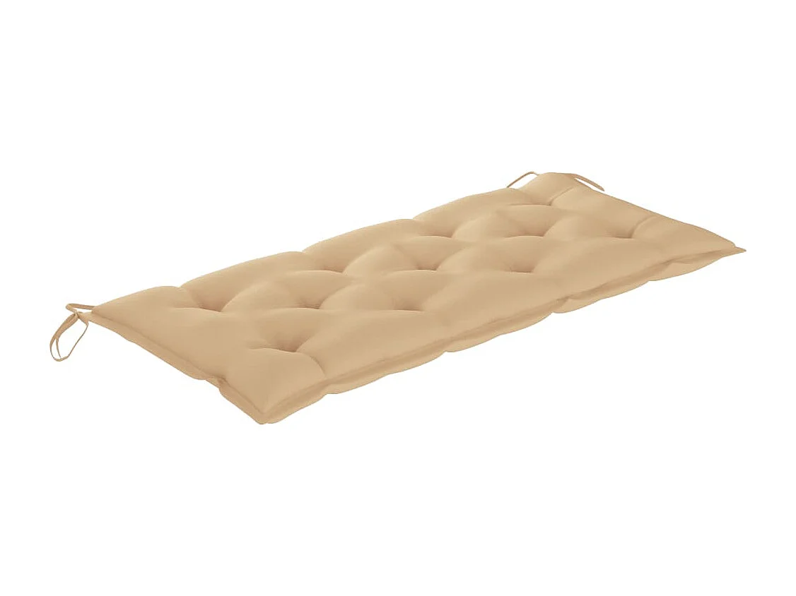 Banc de jardin avec coussin 120 cm Bambou