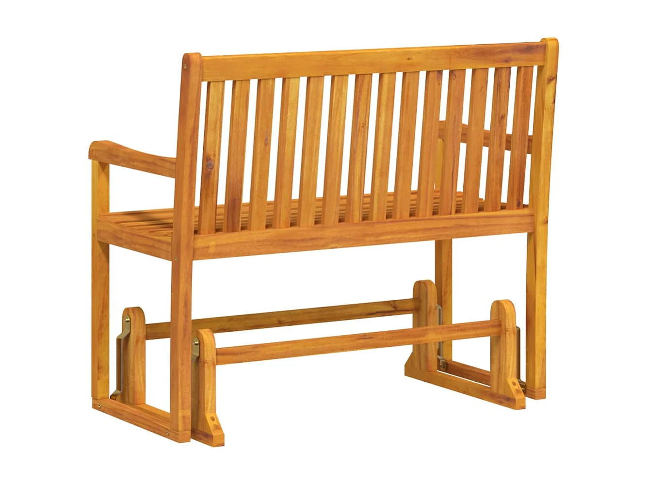 Panchina da Giardino a Dondolo 110 cm Legno Massello d'Acacia