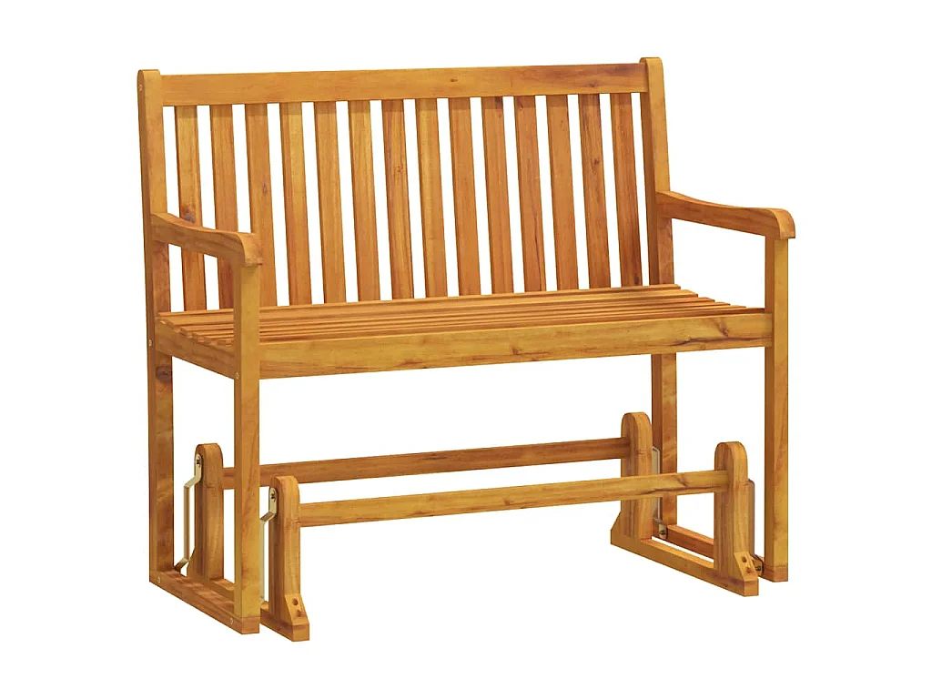 Panchina da Giardino a Dondolo 110 cm Legno Massello d'Acacia