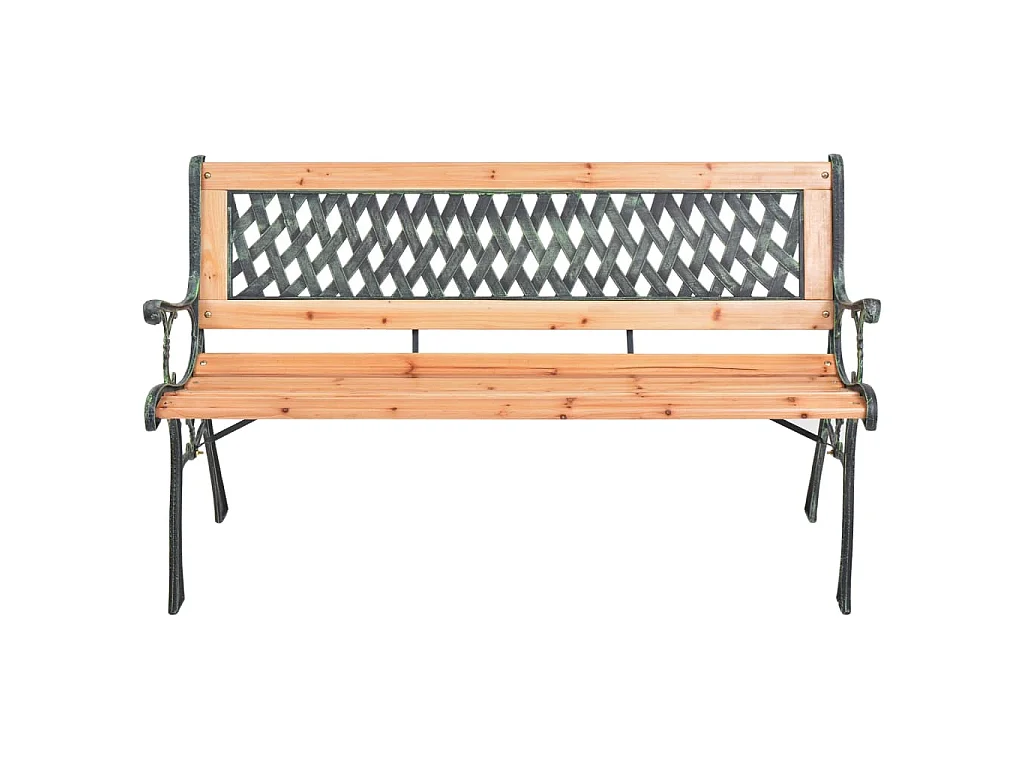 Tuinbank 116 cm gietijzer en massief vurenhout