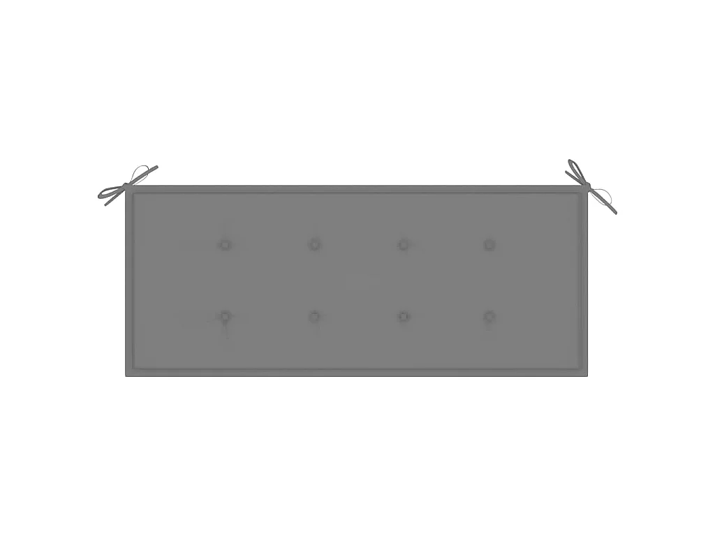 Banc de jardin pliable avec coussin 118 cm Bambou