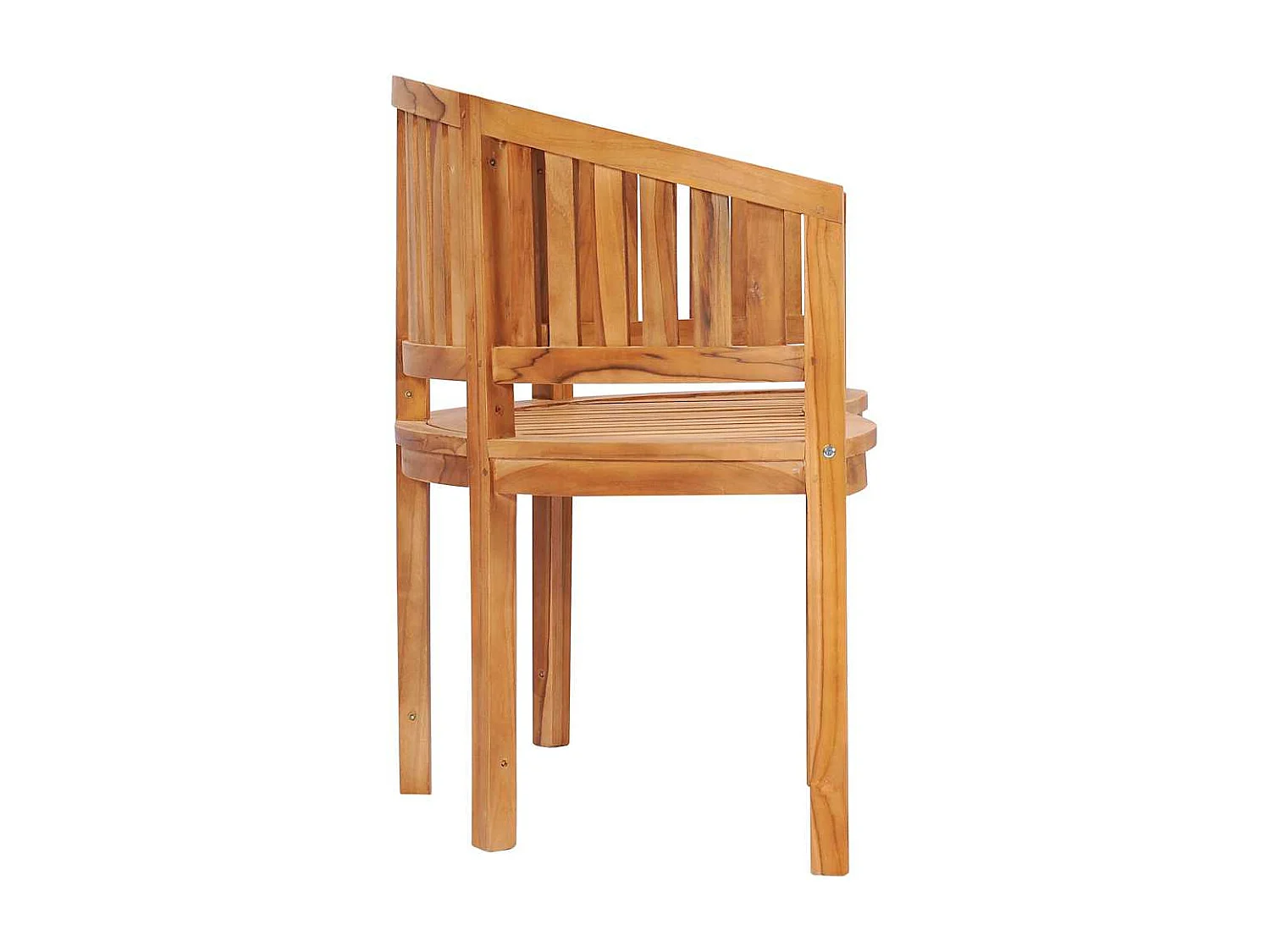 Bananenbank 120 cm Massivholz Teak