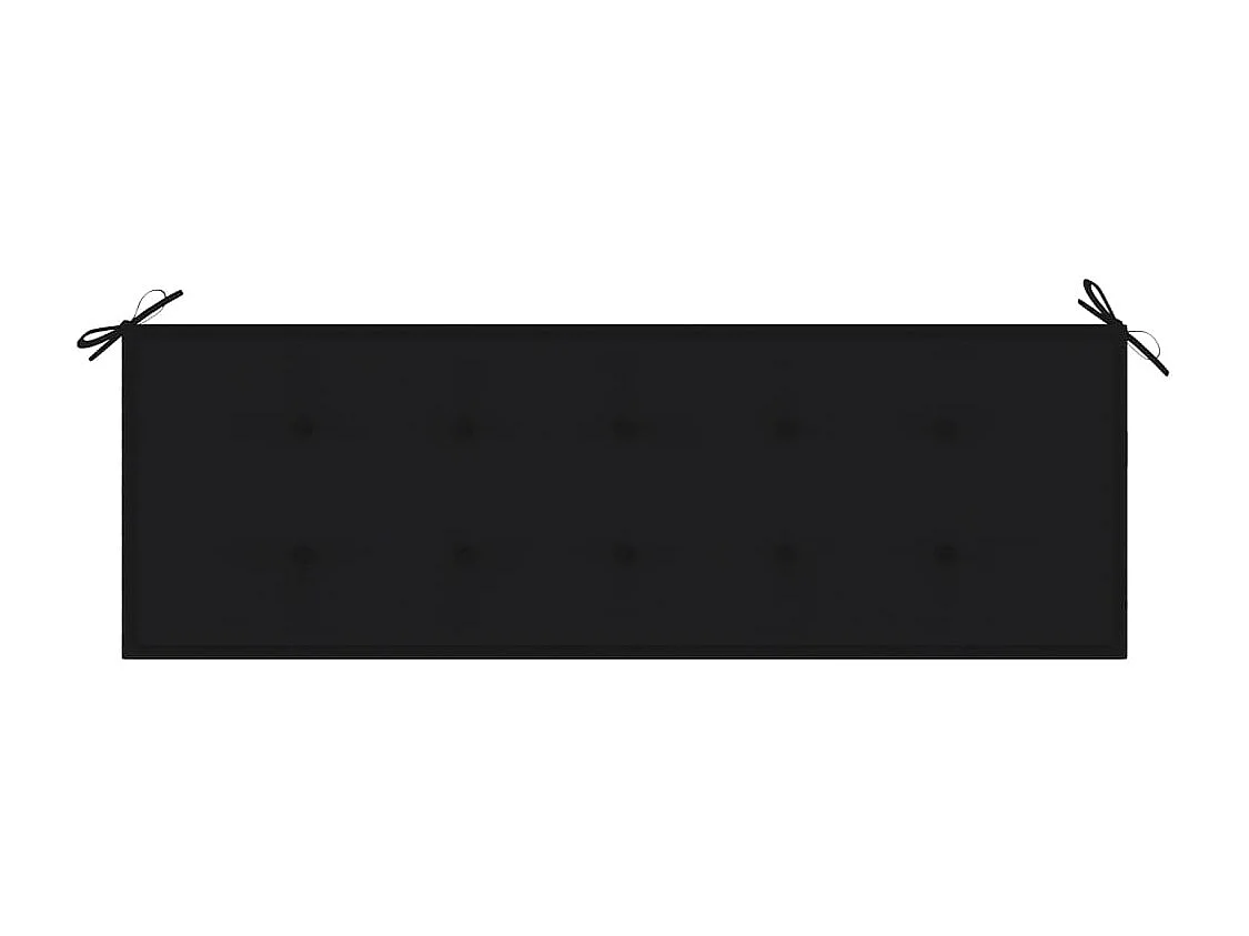 Banc de jardin avec coussin 157 cm Bois d'acacia massif