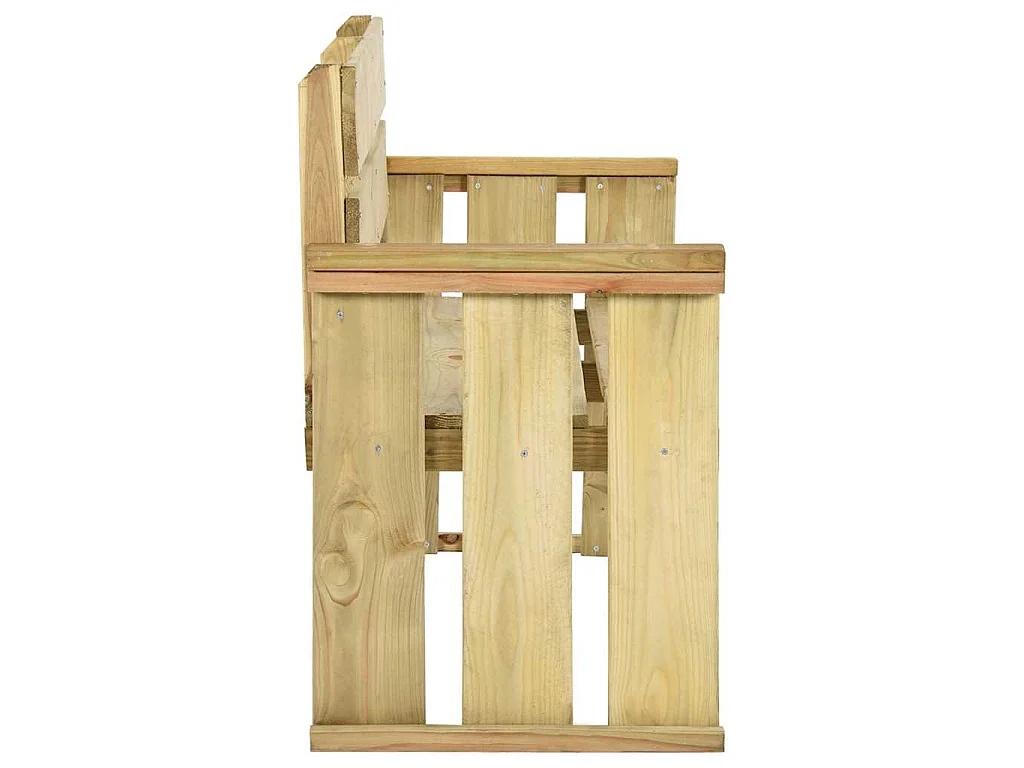 Tuinbank 121 cm geïmpregneerd grenenhout