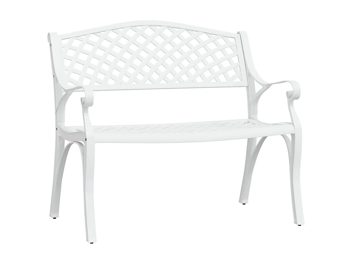 Tuinbank 102 cm gietaluminium wit