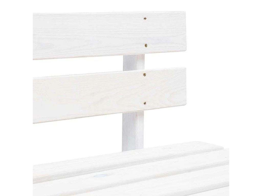 Tuinbank pallet hout wit