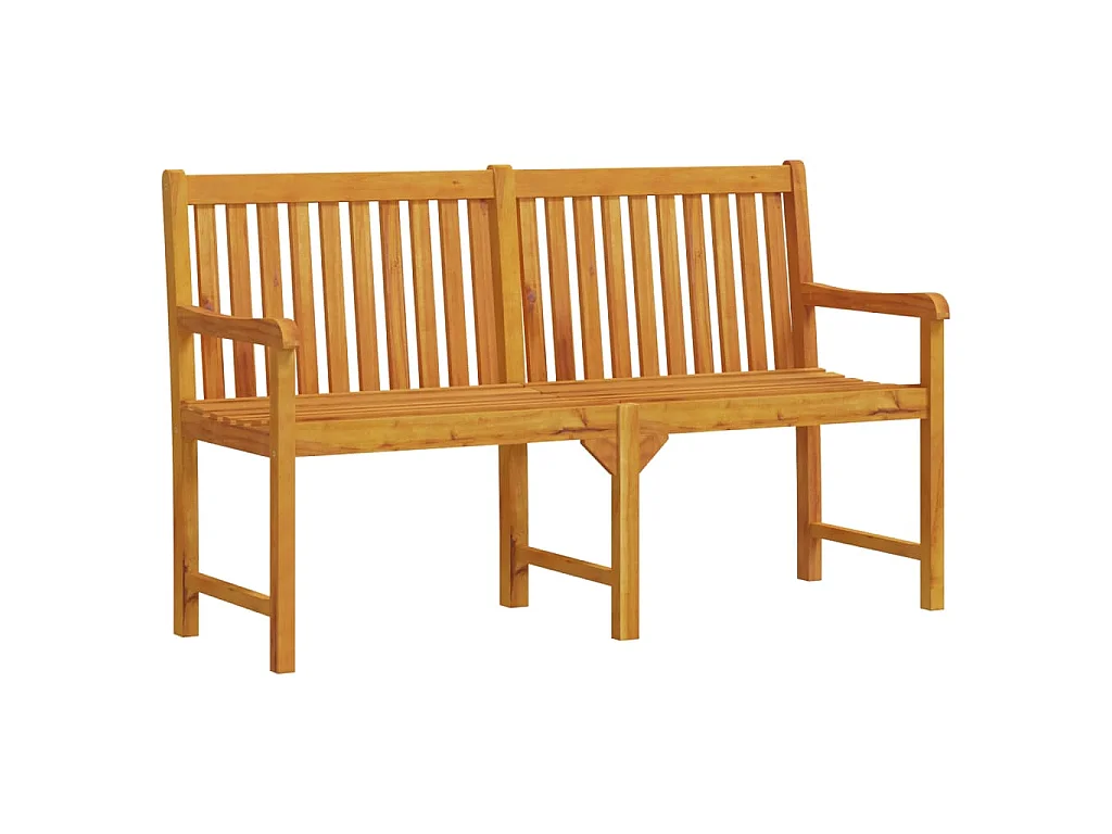 Banc de jardin 150 cm Bois solide d'acacia