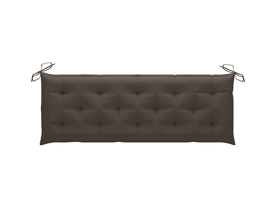 Banc de jardin avec coussin 157 cm Bois d'acacia massif