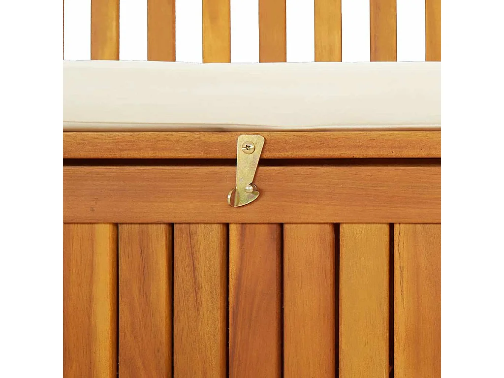 Banco de almacenaje de jardín madera maciza acacia 120x63x84 cm