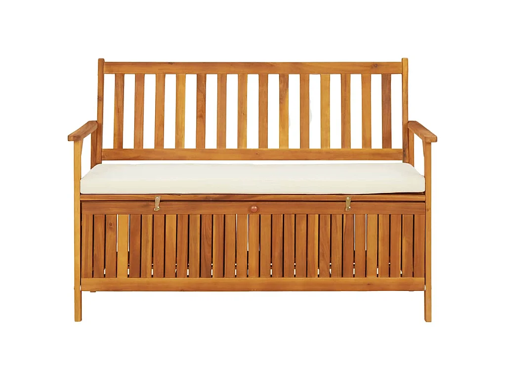 Tuinopslagbank 120x63x84 cm massief acaciahout
