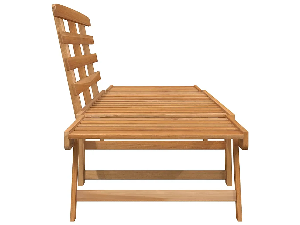 Panca da Giardino 2-in-1 190 cm in Legno Massello di Acacia