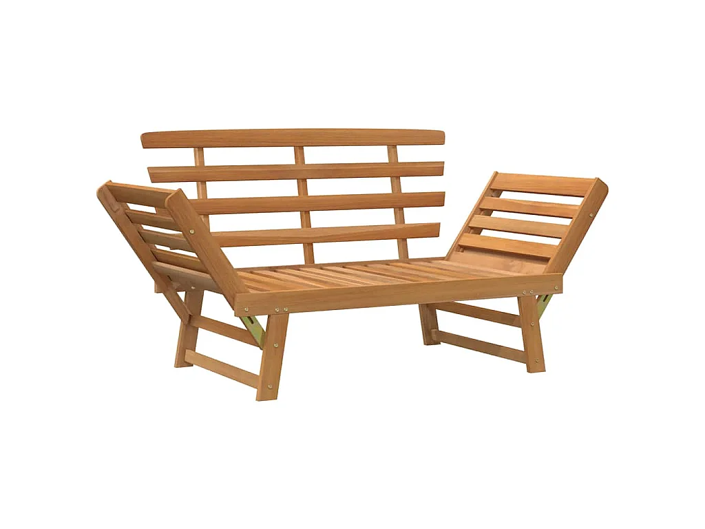 Panca da Giardino 2-in-1 190 cm in Legno Massello di Acacia
