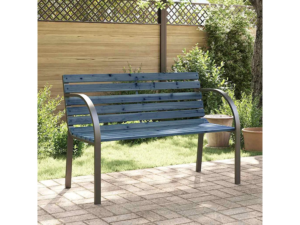 Banc de jardin pour enfants 81 cm bois de pin chinois gris
