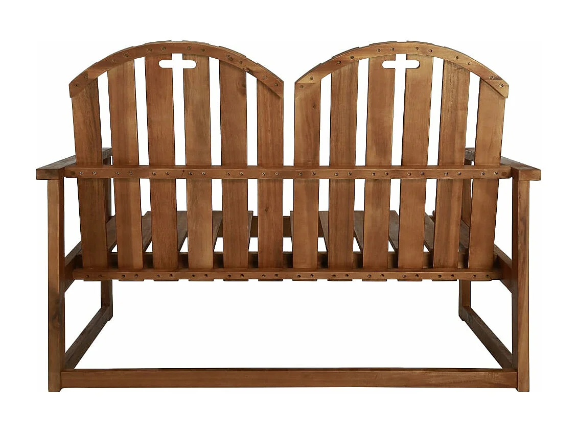 Gartenbank 110 cm Massivholz Akazie