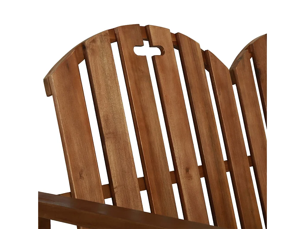 Gartenbank 110 cm Massivholz Akazie