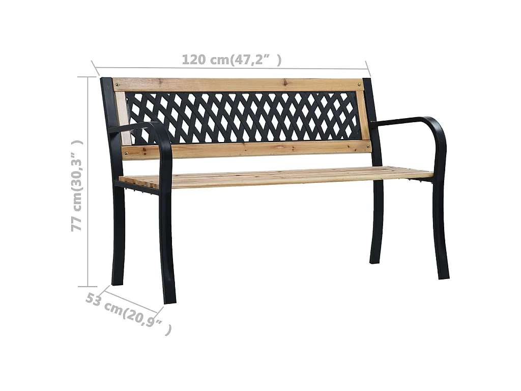 Tuinbank 120 cm hout