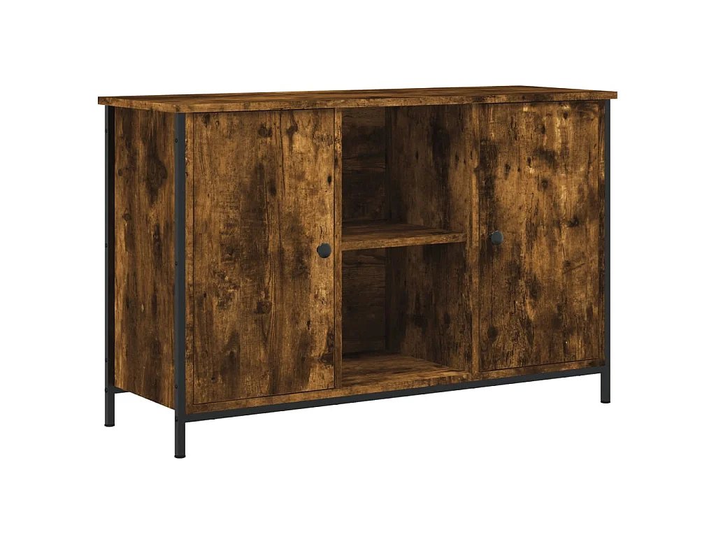TV-Schrank Räuchereiche 100x35x65 cm Holzwerkstoff