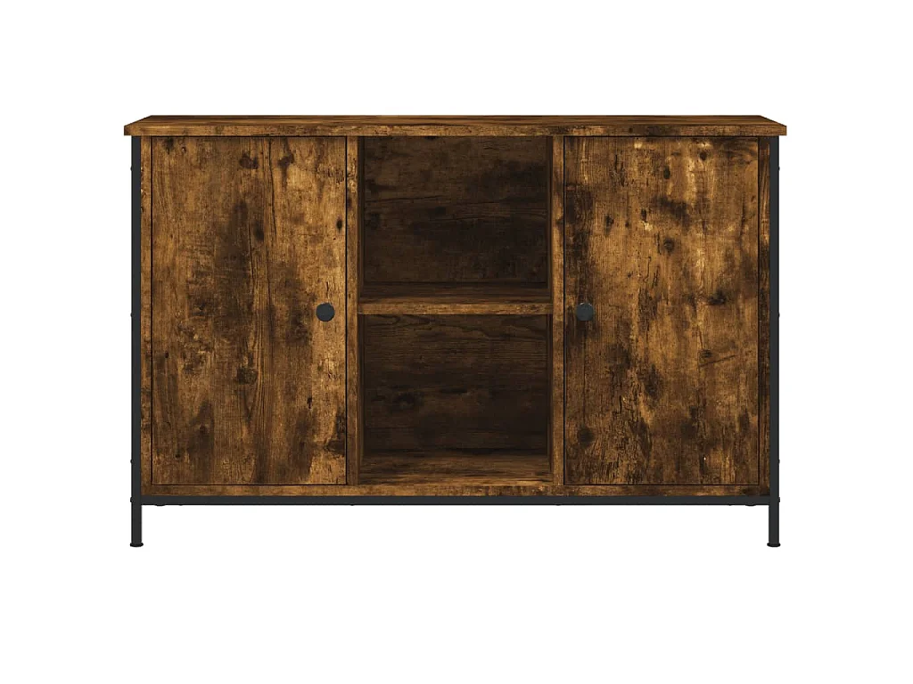 TV-Schrank Räuchereiche 100x35x65 cm Holzwerkstoff
