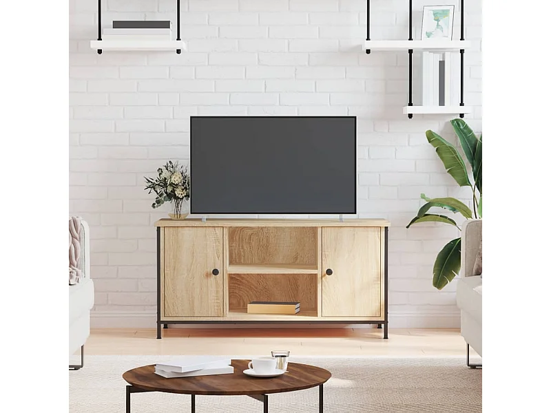 Meuble TV Chêne sonoma 100x40x50 cm Bois d'ingénierie