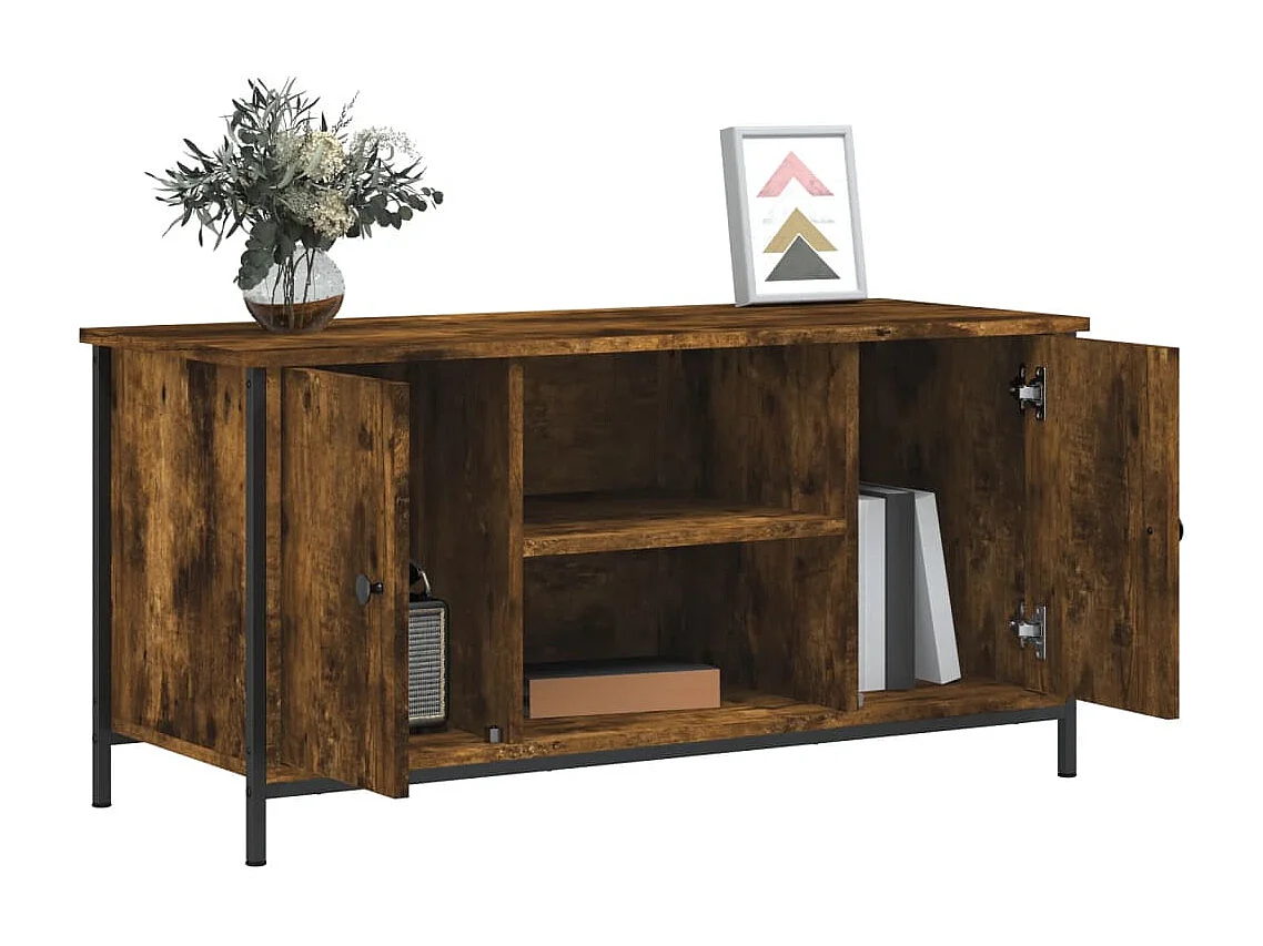 TV-Schrank Räuchereiche 100x40x50 cm Holzwerkstoff