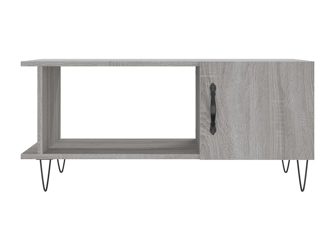Table basse sonoma gris 90x50x40 cm bois d'ingénierie