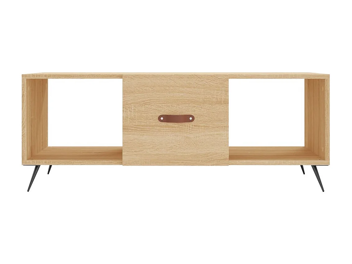 Table basse chêne sonoma 102x50x40 cm bois d'ingénierie