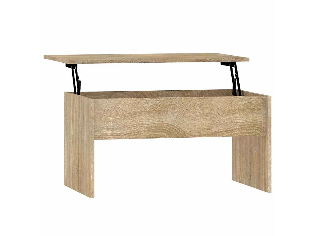Table basse chêne sonoma 80x50,5x41,5 cm bois d'ingénierie