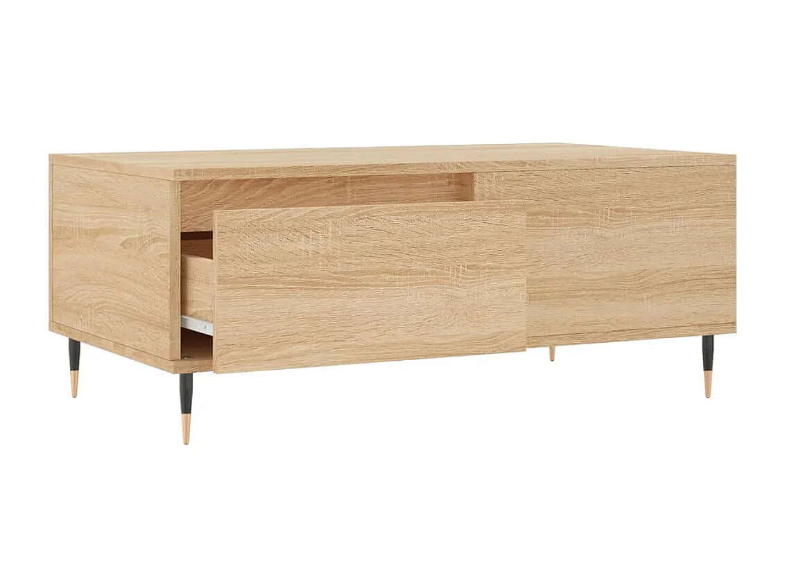 Tavolino Salotto Rovere Sonoma 90x50x36,5 cm Legno Multistrato