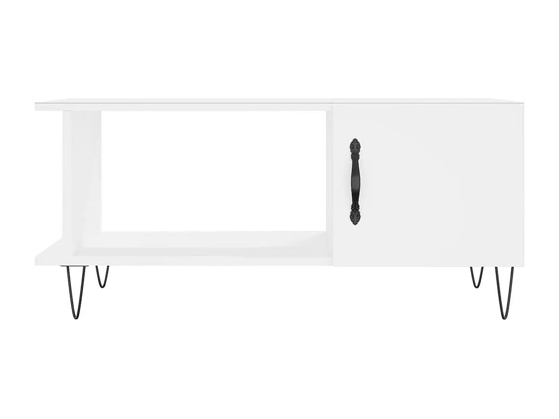 Couchtisch Weiß 90x50x40 cm Holzwerkstoff