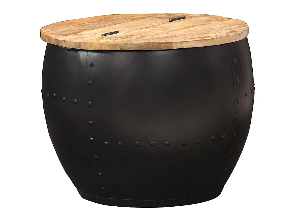 Salontafel rond 53x43 cm massief mangohout