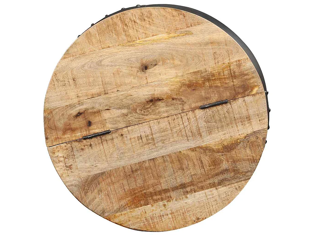 Salontafel rond 53x43 cm massief mangohout