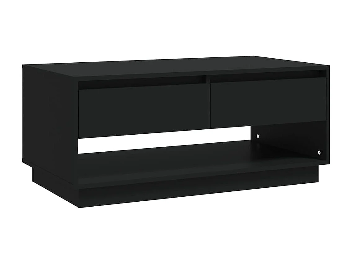 Table basse Noir 102,5x55x44 cm Bois d'ingénierie