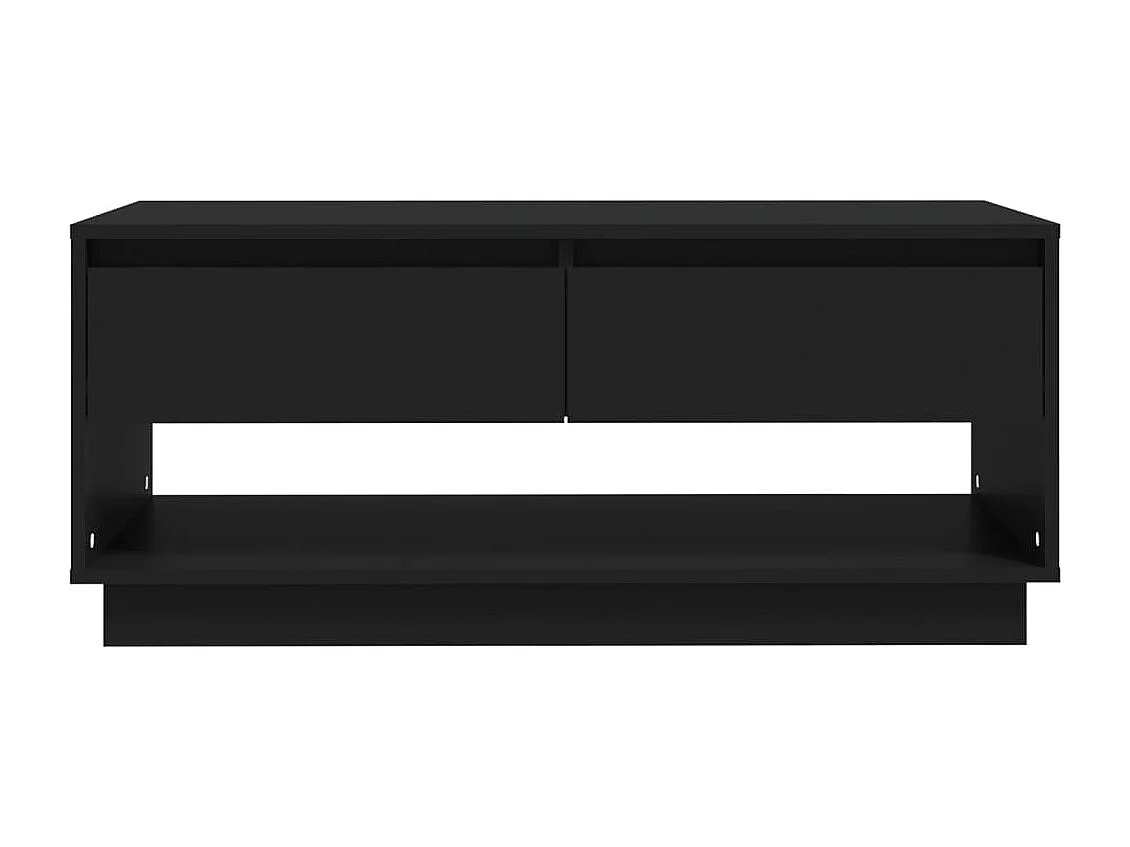 Table basse Noir 102,5x55x44 cm Bois d'ingénierie