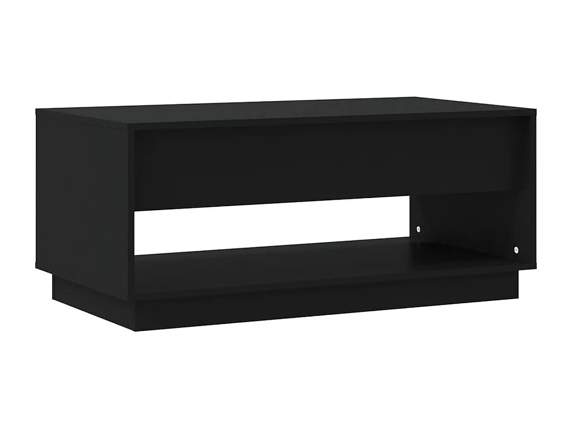 Table basse Noir 102,5x55x44 cm Bois d'ingénierie
