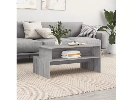 Kauf Unique Couchtisch Grau Sonoma 90x55x42,5 cm Holzwerkstoff