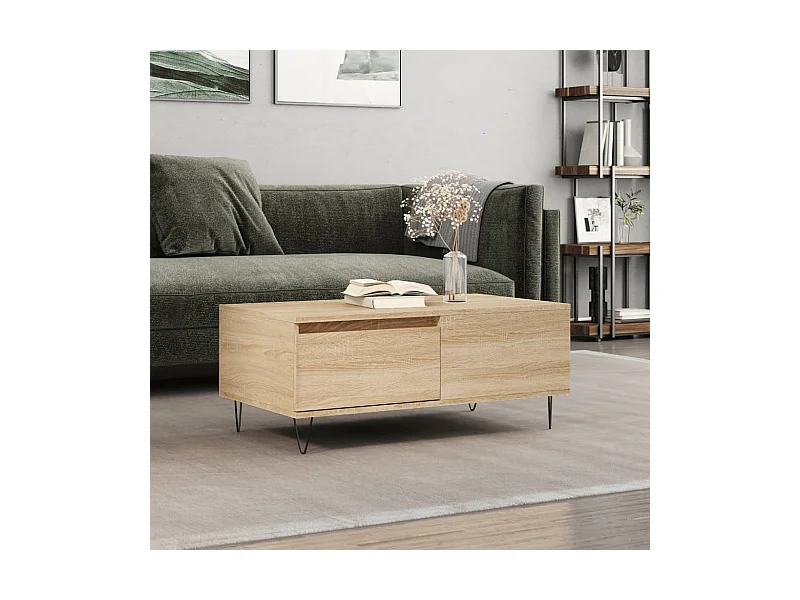 Couchtisch Sonoma-Eiche 90x50x36,5 cm Holzwerkstoff