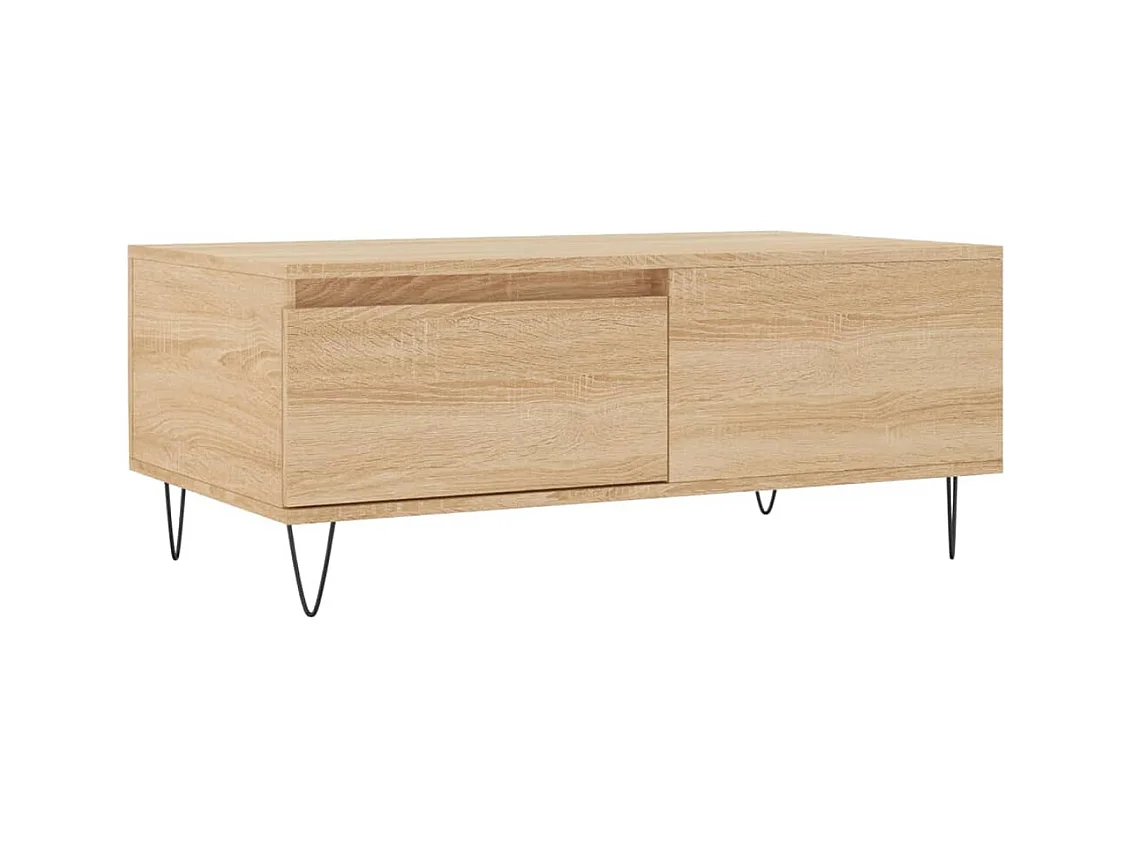 Table basse Chêne sonoma 90x50x36,5 cm Bois d'ingénierie