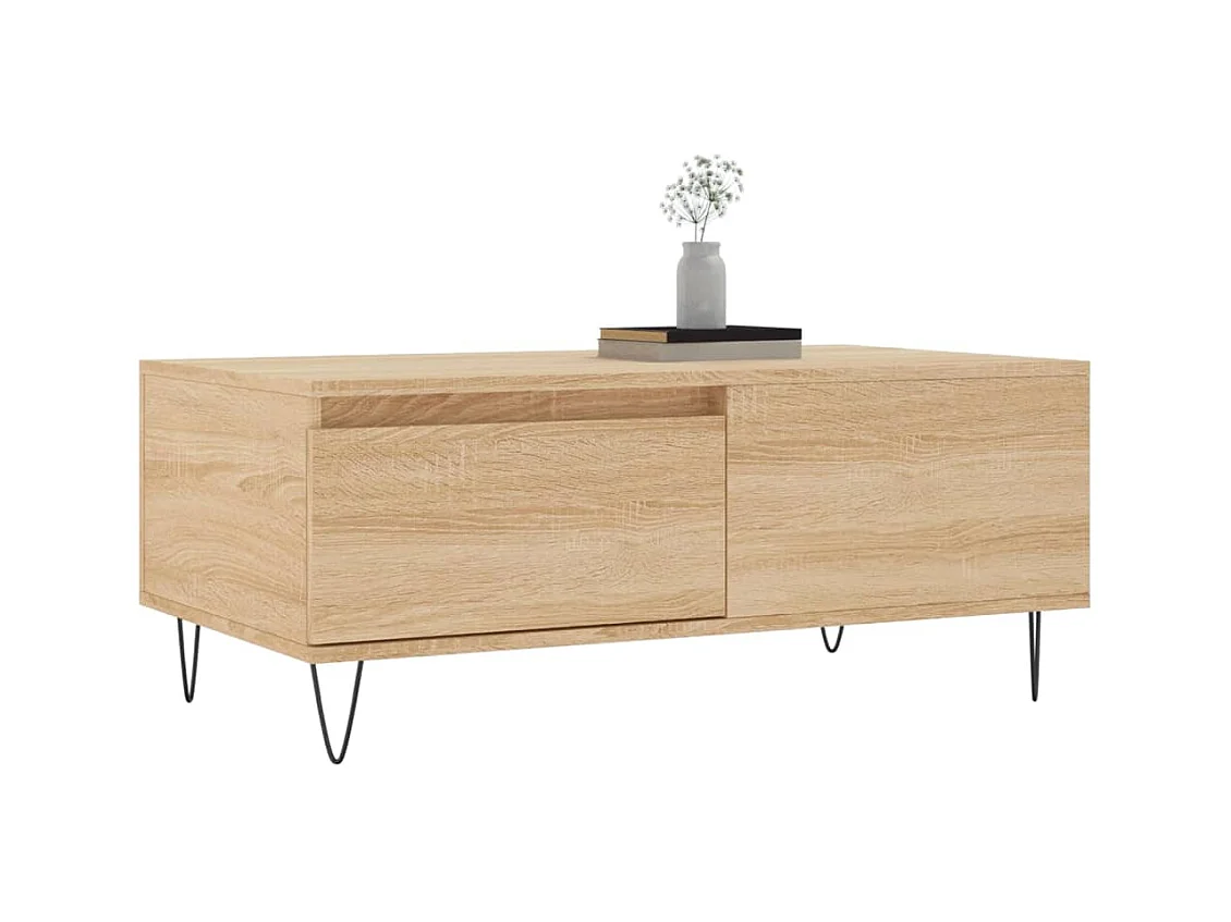 Table basse Chêne sonoma 90x50x36,5 cm Bois d'ingénierie