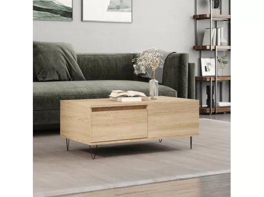 Kauf Unique Couchtisch Sonoma-Eiche 90x50x36,5 cm Holzwerkstoff