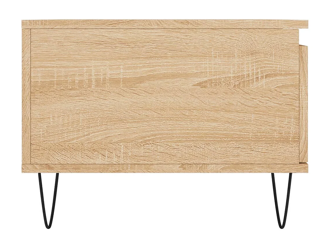 Salontafel 90x50x36,5 cm bewerkt hout sonoma eikenkleurig