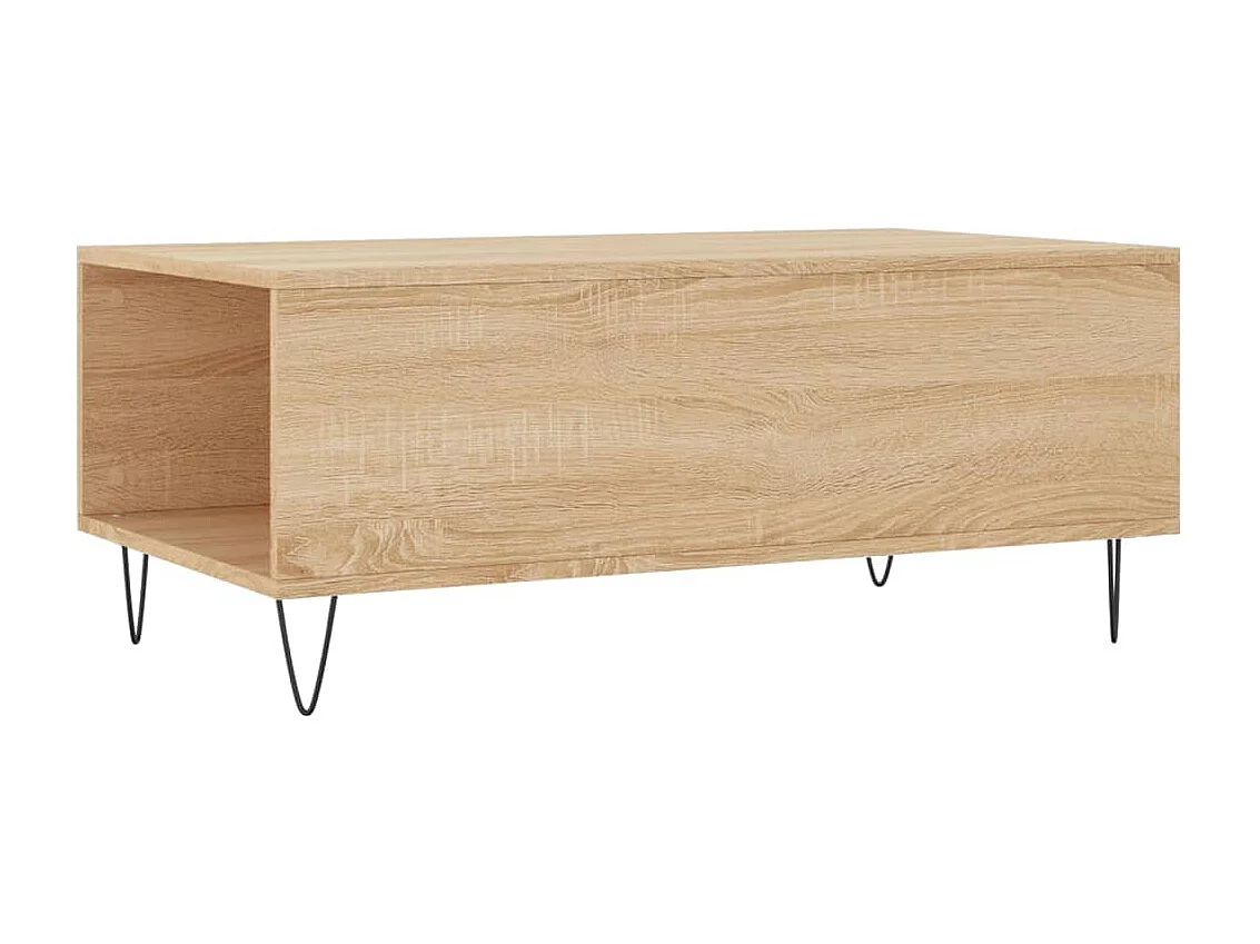 Salontafel 90x50x36,5 cm bewerkt hout sonoma eikenkleurig