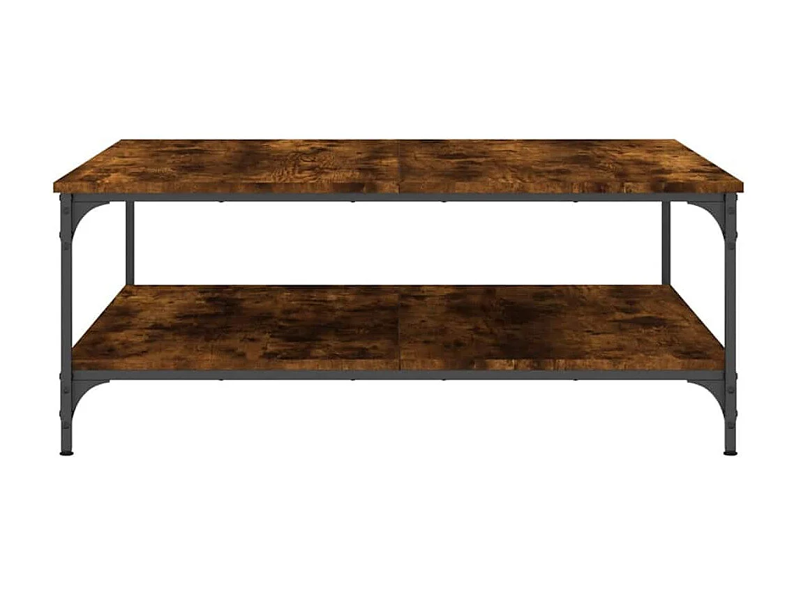 Mesa de centro 100x100x40 cm derivados madeira carvalho fumado